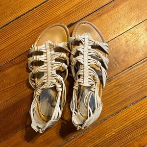 Rocket Dog Beige Braided Gladiator Sandals